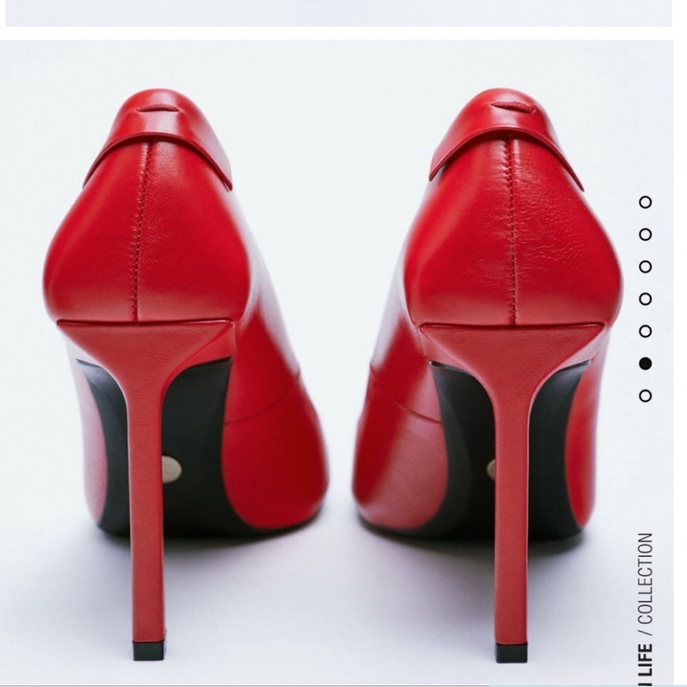 Zara Red Pointed Heels (NEW)